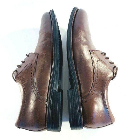 Johnston & Murphy Shoes Men's Size 10 M Leather Lace Up Brown Brazil 207426 - Picture 7 of 11